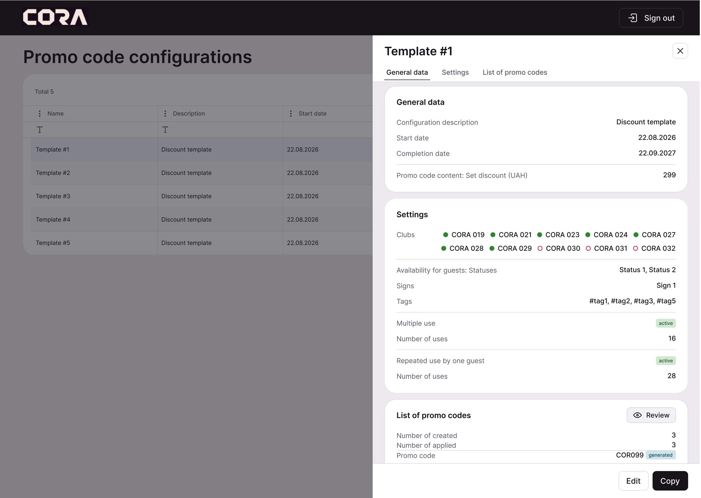 CORA Banners & Push — campaign builder with targeting and scheduling